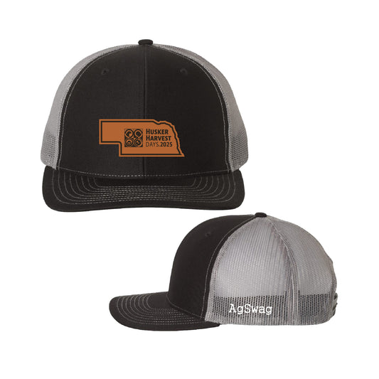 Husker Harvest Days Nebraska Leather Patch Black