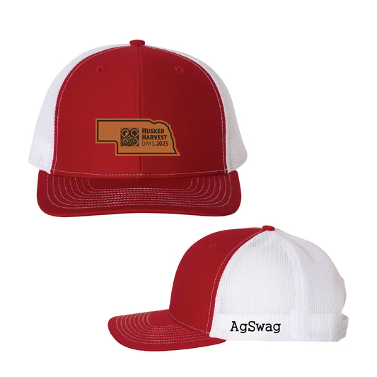 Husker Harvest Days Leather Patch Nebraska Red