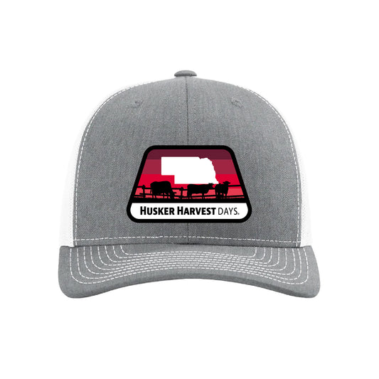 Husker Harvest Days Nebraska Cattle Woven Patch Hat