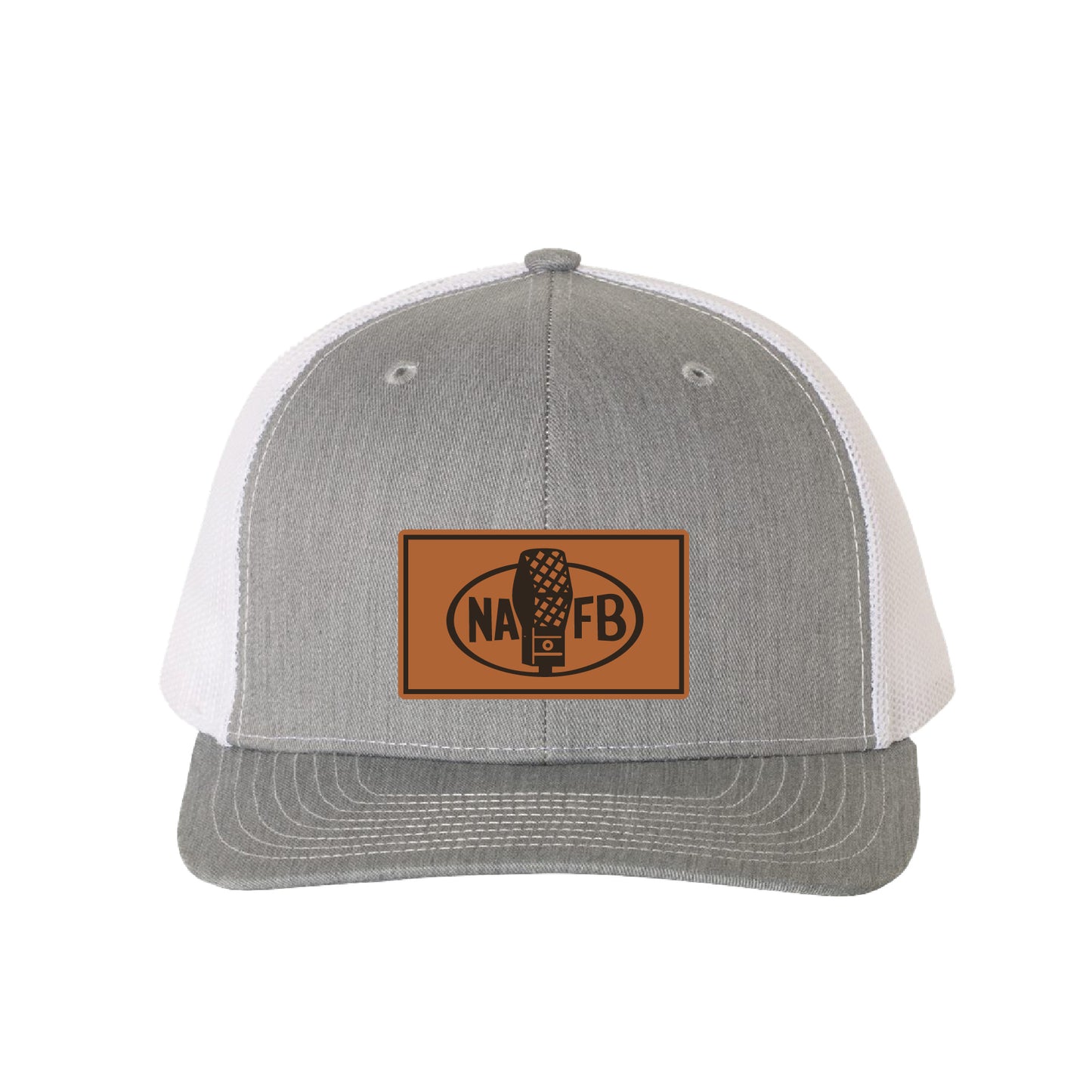 NAFB Grey/White Leather Patch