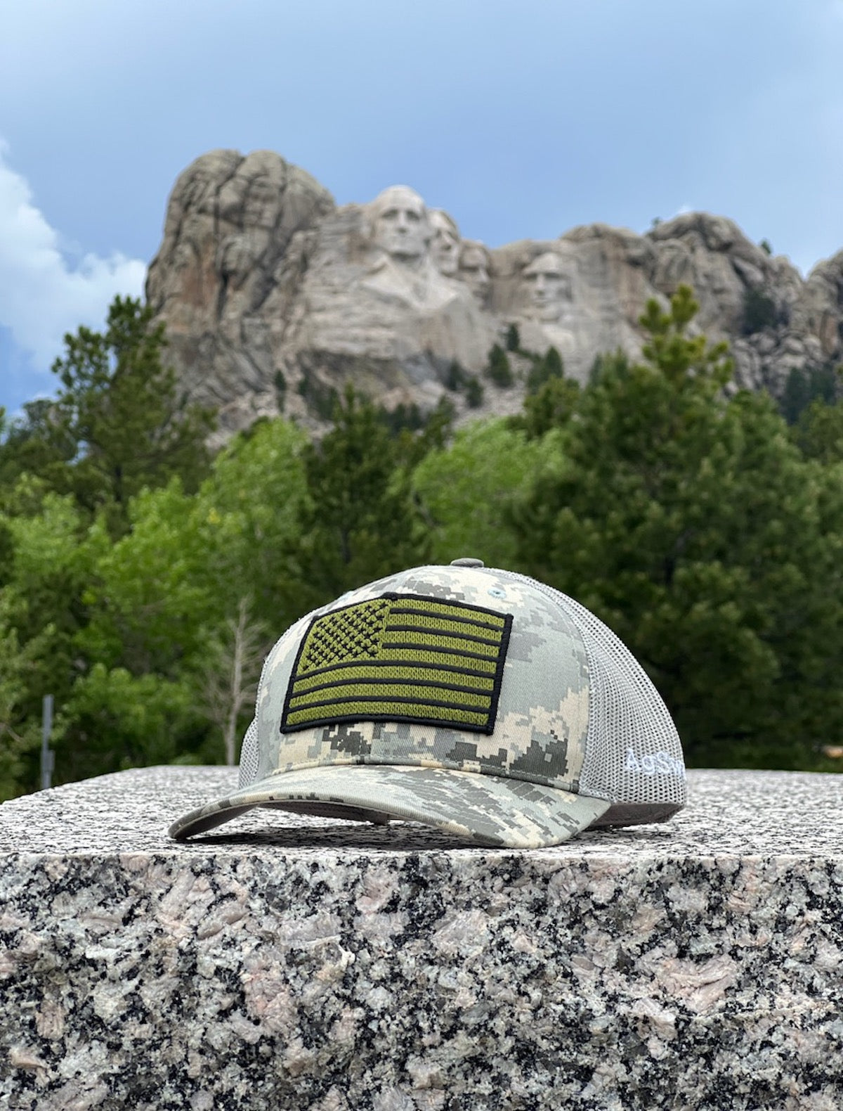 Digital Camo American Flag Hat