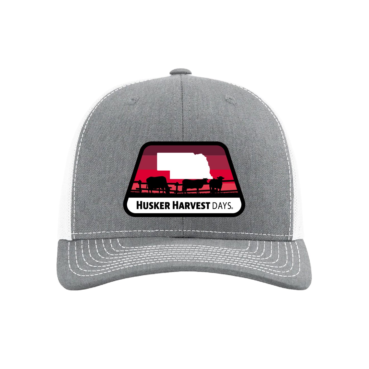 Husker Harvest Days Nebraska Cattle Woven Patch Hat