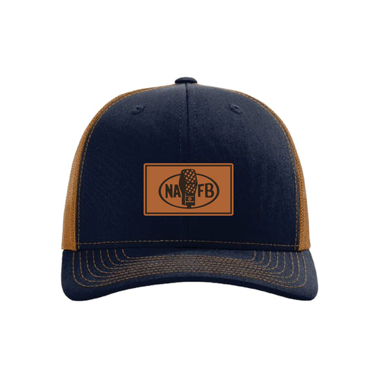 NAFB Navy/Caramel Leather Patch