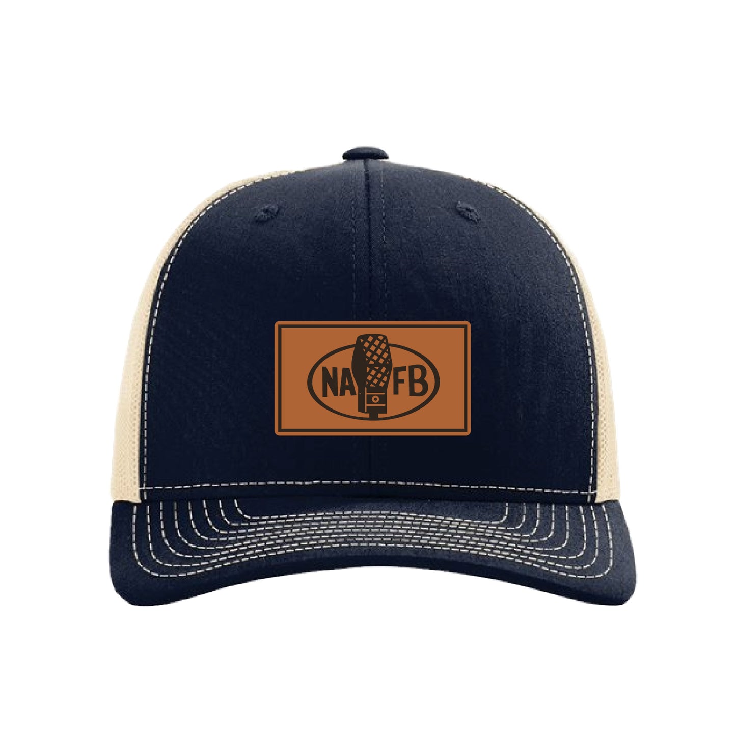 NAFB Navy/Khaki Leather Patch