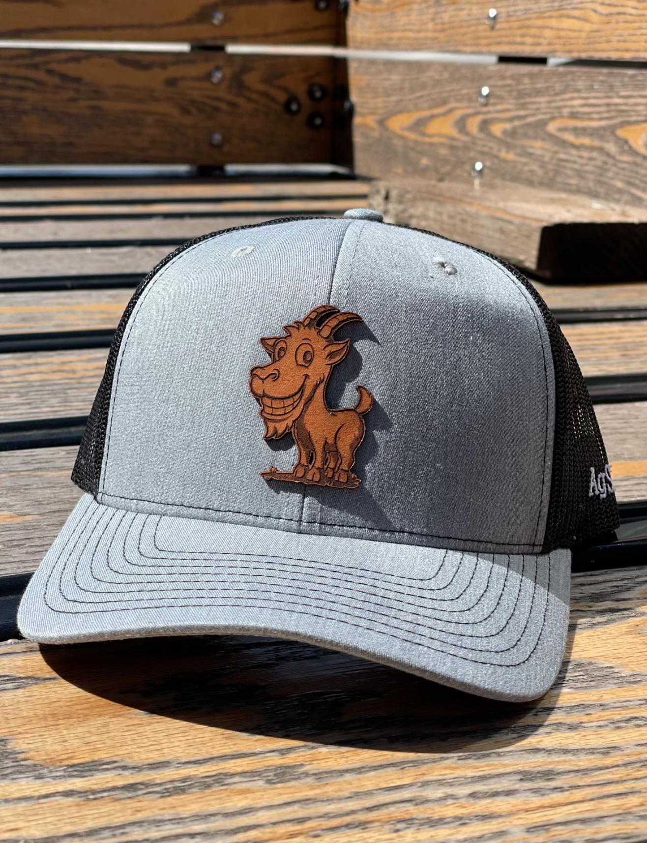 Gary The Goat Leather Patch Hat